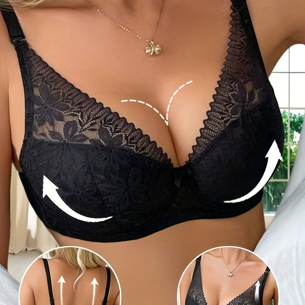 Elegant Kant met Ruffles en Beugel – Ademend en Comfortabel Lingerie