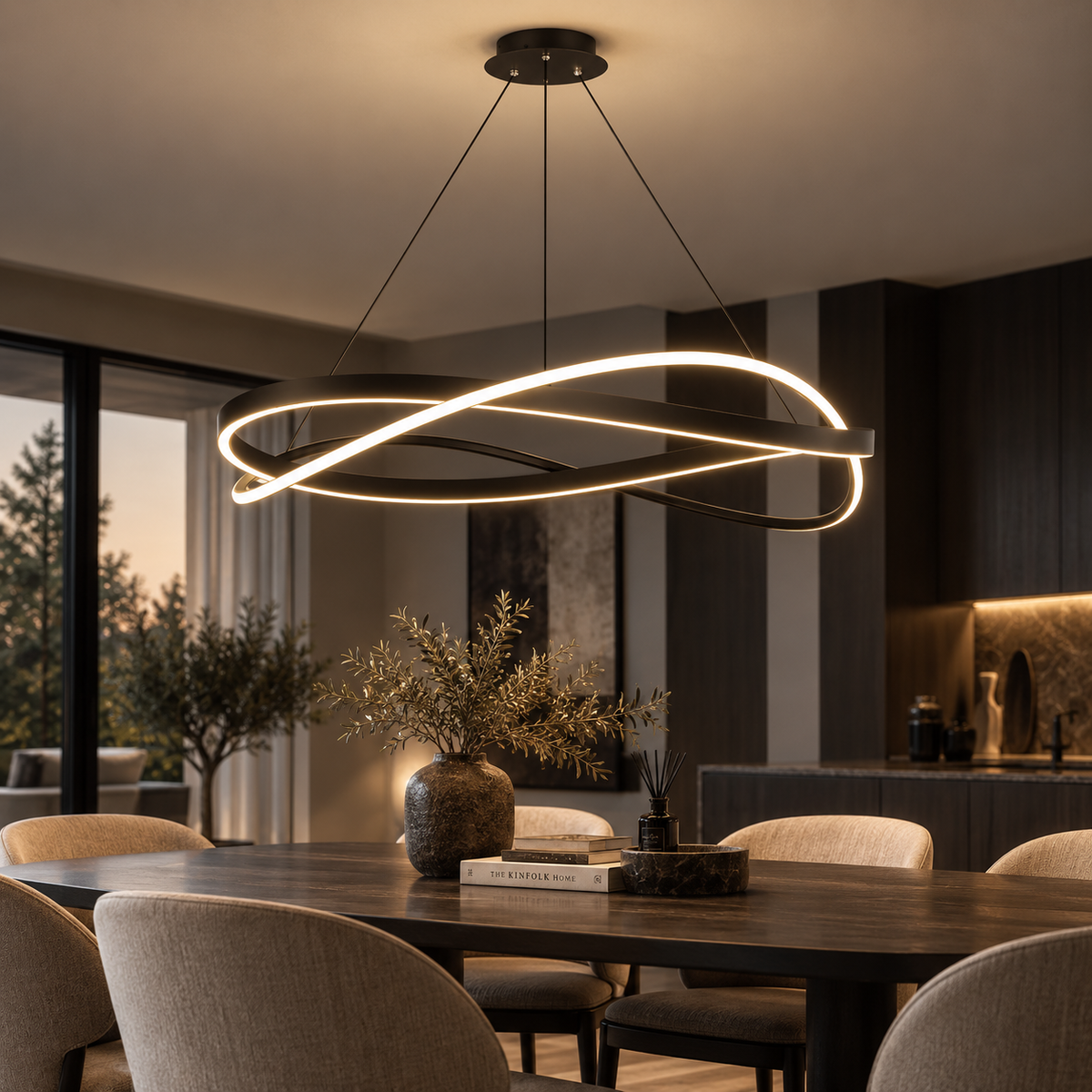 Cluster Pendant Light - Modern LED Bar Chandelier