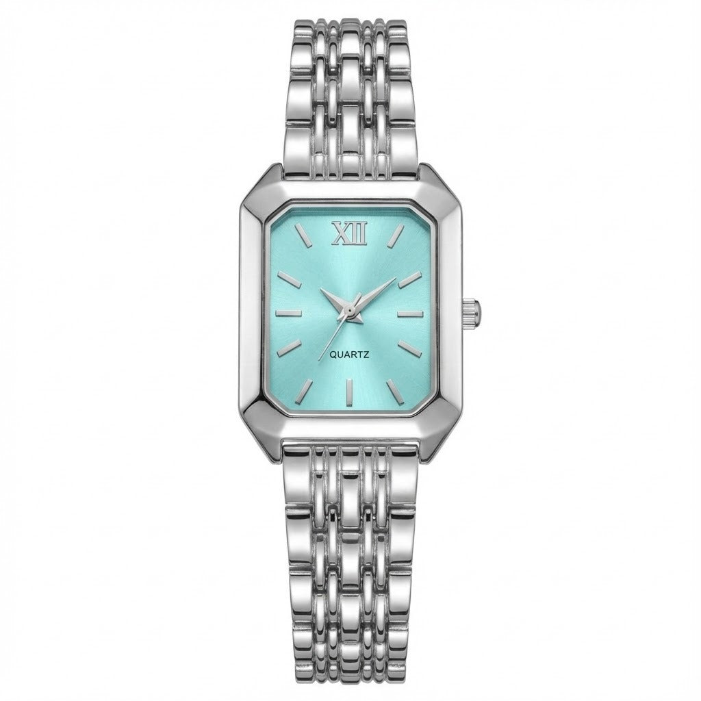 Barlèdome Dames Horloge Zilverkleurig - Rechthoekig Quartz Polshorloge 5654z