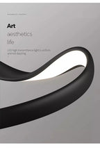 Modern Wavy Ring LED Pendant Light - Circular Designer Chandelier