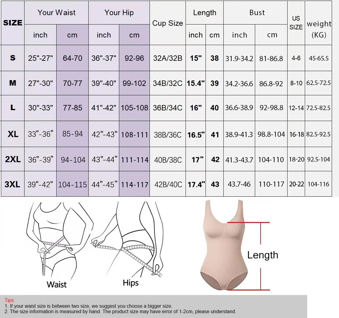 Strap Bodysuits Compression Body Suits