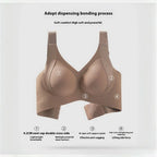 Plus Size Naadloze Draadloze Beha – Comfort & Ondersteuning