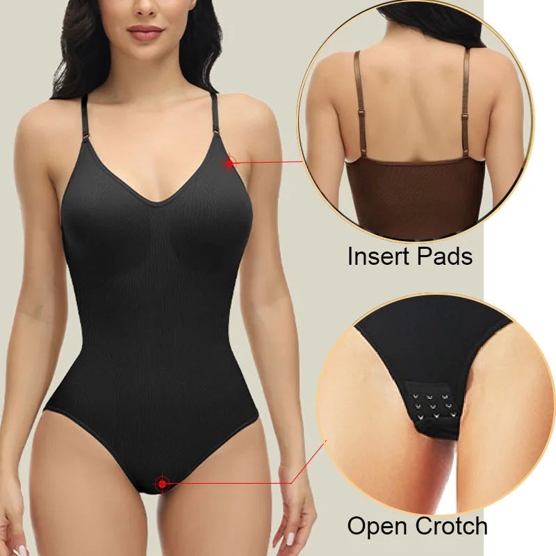 Strap Bodysuits Compression Body Suits
