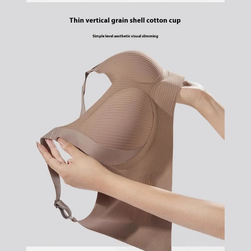 Plus Size Naadloze Draadloze Beha – Comfort & Ondersteuning