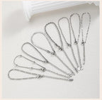 Dunne Herringbone Armband - Zilverkleurig RVS