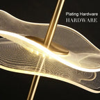 Lotus Leaf LED Pendant Light - Modern Gold Acrylic Ceiling Lamp