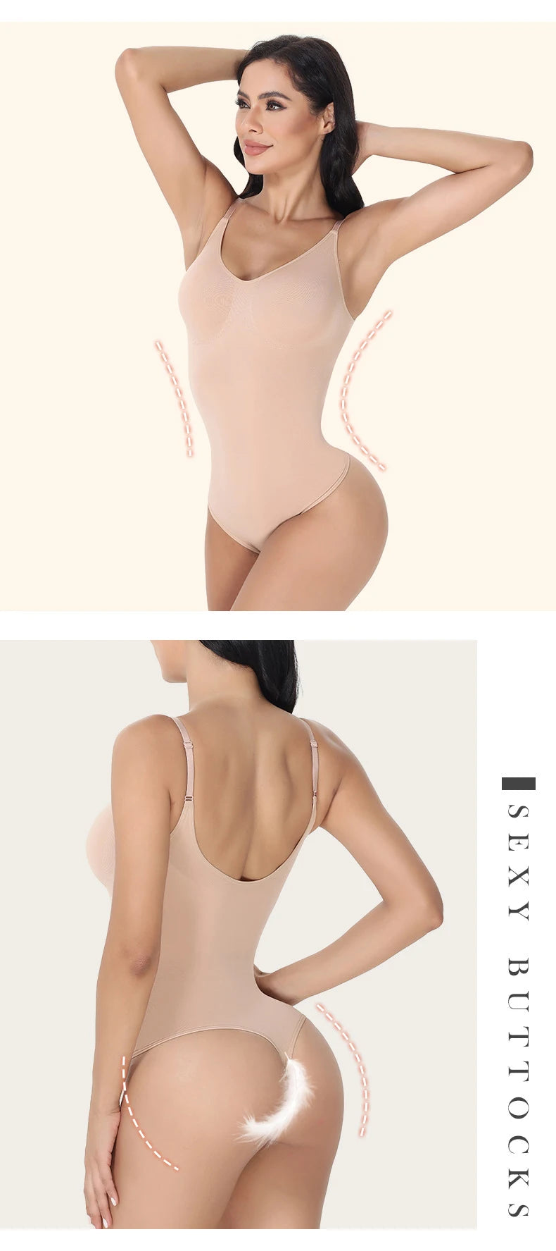Strap Bodysuits Compression Body Suits