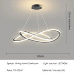 NIMBUS LED Pendant Light – Modern Dimmable Chandelier for Dining Room & Bedroom | 50–60 cm