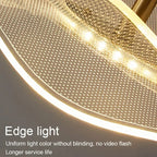 Lotus Leaf LED Pendant Light - Modern Gold Acrylic Ceiling Lamp