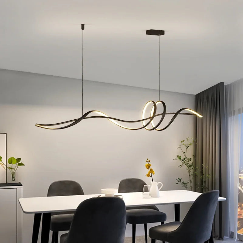 Luxury LED Pendant Light – Dining Table Design