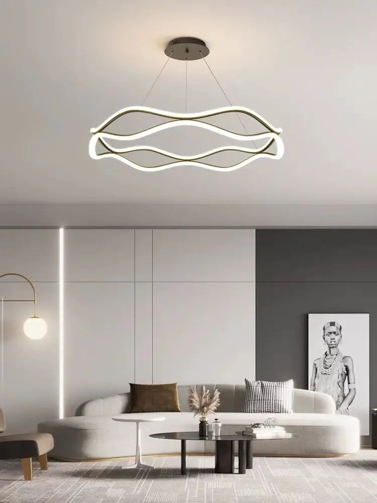 ORBIT Round LED Ring Pendant Light – Luxury Chandelier for Living Room, Bedroom & Dining Room