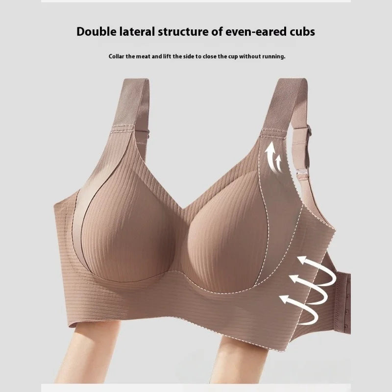 Plus Size Naadloze Draadloze Beha – Comfort & Ondersteuning