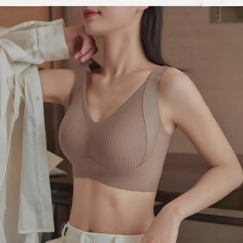 Plus Size Naadloze Draadloze Beha – Comfort & Ondersteuning