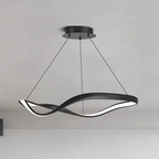 Modern Wavy Ring LED Pendant Light - Circular Designer Chandelier