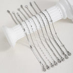 Dunne Herringbone Armband - Zilverkleurig RVS