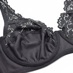 Sexy Plus Size Bh – Kant & Bloemen, Ongevoerd met Beugel