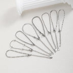 Dunne Herringbone Armband - Zilverkleurig RVS