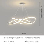NIMBUS LED Pendant Light – Modern Dimmable Chandelier for Dining Room & Bedroom | 50–60 cm