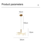 Lotus Leaf LED Pendant Light - Modern Gold Acrylic Ceiling Lamp