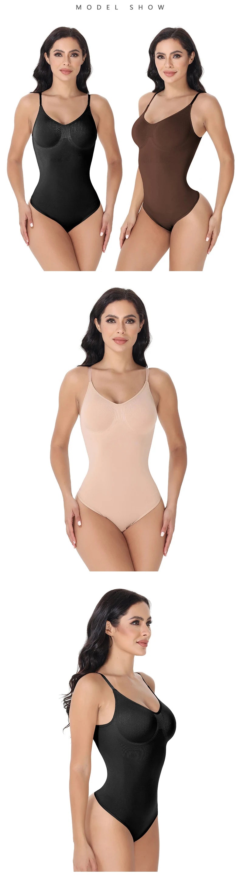 Strap Bodysuits Compression Body Suits