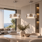 Glazen LED Hanglamp met Rookglas