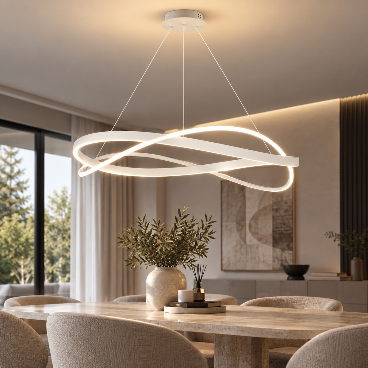 Cluster Pendant Light - Modern LED Bar Chandelier