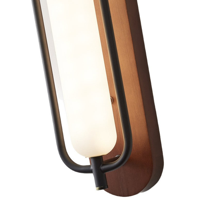 Houten wandlamp met acryl kap – 18W LED