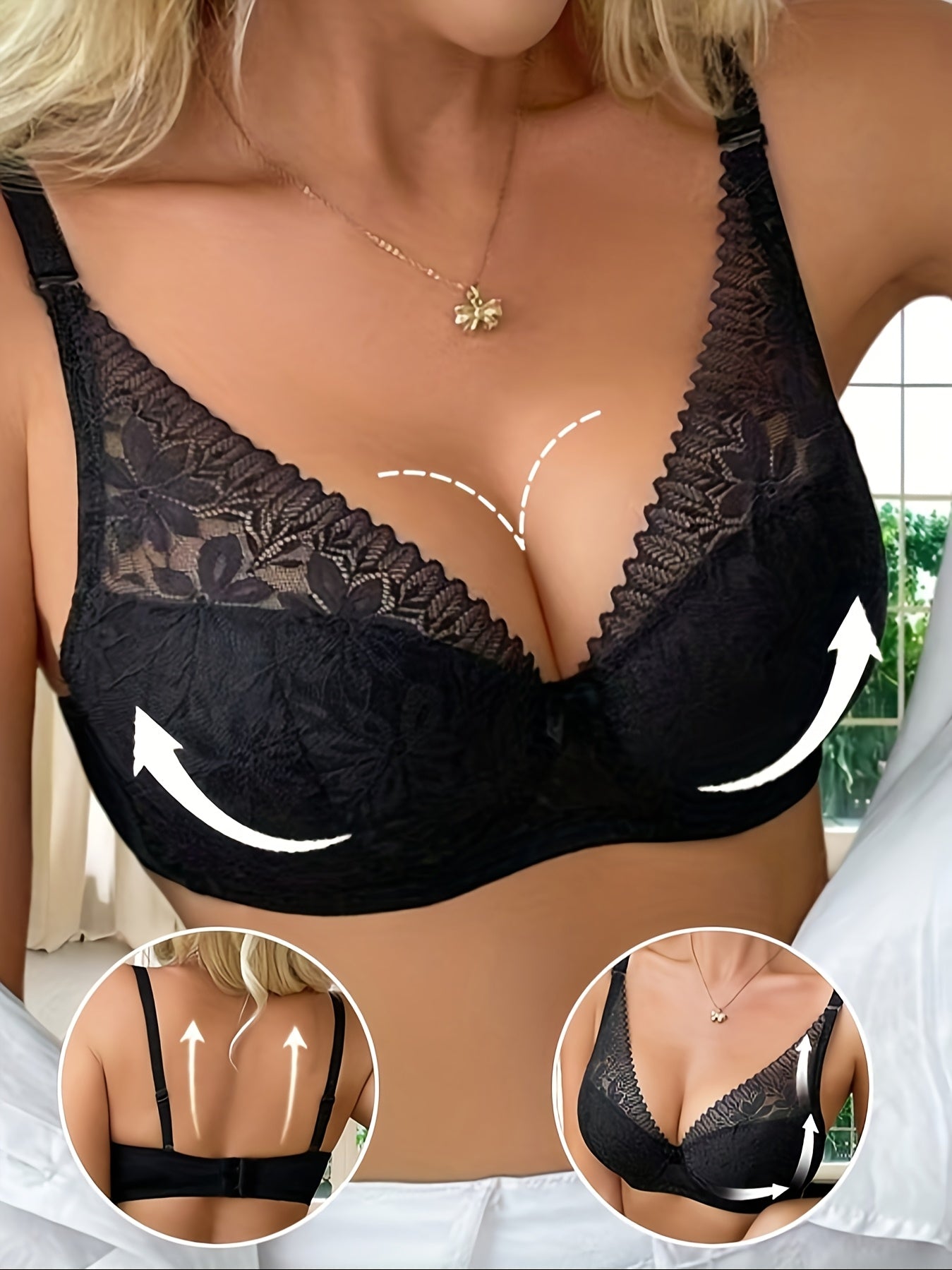 Elegant Kant met Ruffles en Beugel – Ademend en Comfortabel Lingerie