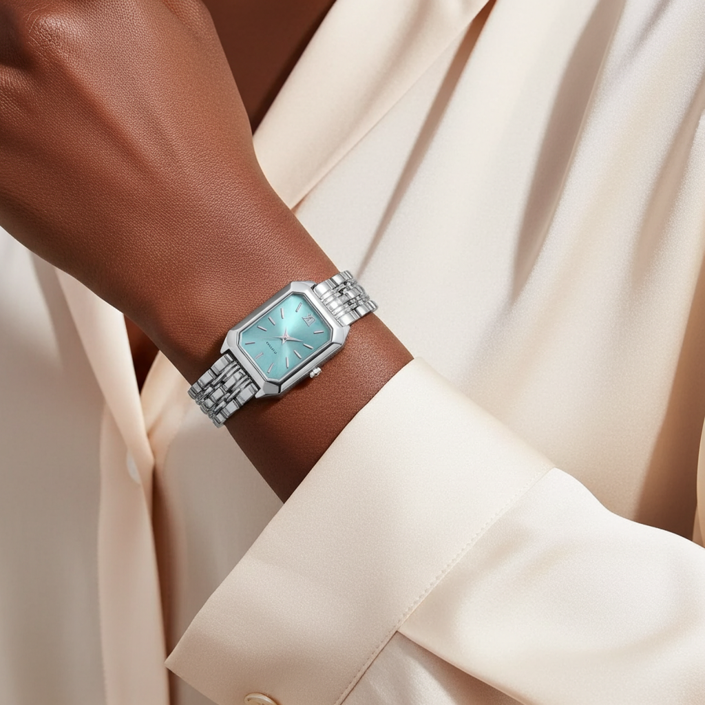 Barlèdome Dames Horloge Zilverkleurig - Rechthoekig Quartz Polshorloge 5654z