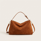 Crossbody Handtas - Imitatiesuède Pillow Schoudertas met Rits