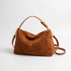 Crossbody Handtas - Imitatiesuède Pillow Schoudertas met Rits