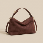 Crossbody Handtas - Imitatiesuède Pillow Schoudertas met Rits