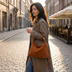 Crossbody Handtas - Imitatiesuède Pillow Schoudertas met Rits