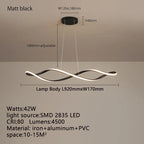 Curled Modern LED Pendant Light new