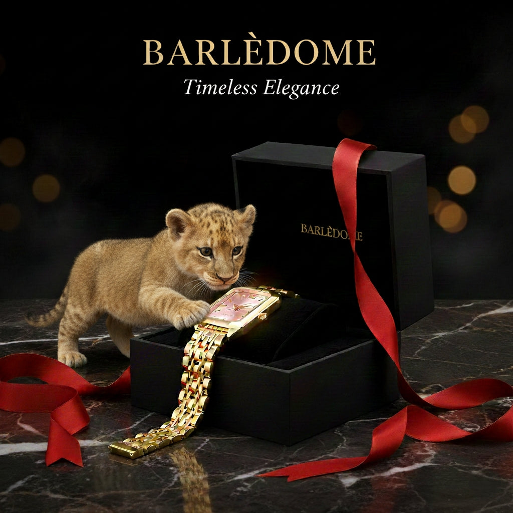 Barlèdome Dames Horloge Goudkleurig - Rechthoekig Quartz Polshorloge 5944